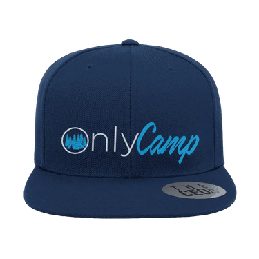 Only Camp Embroidered Flat Bill Hat